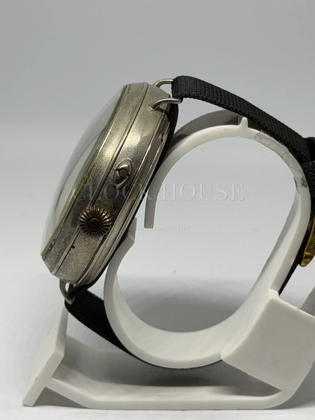 Hebdomas antique 8-day exposed-balance watch, view 2