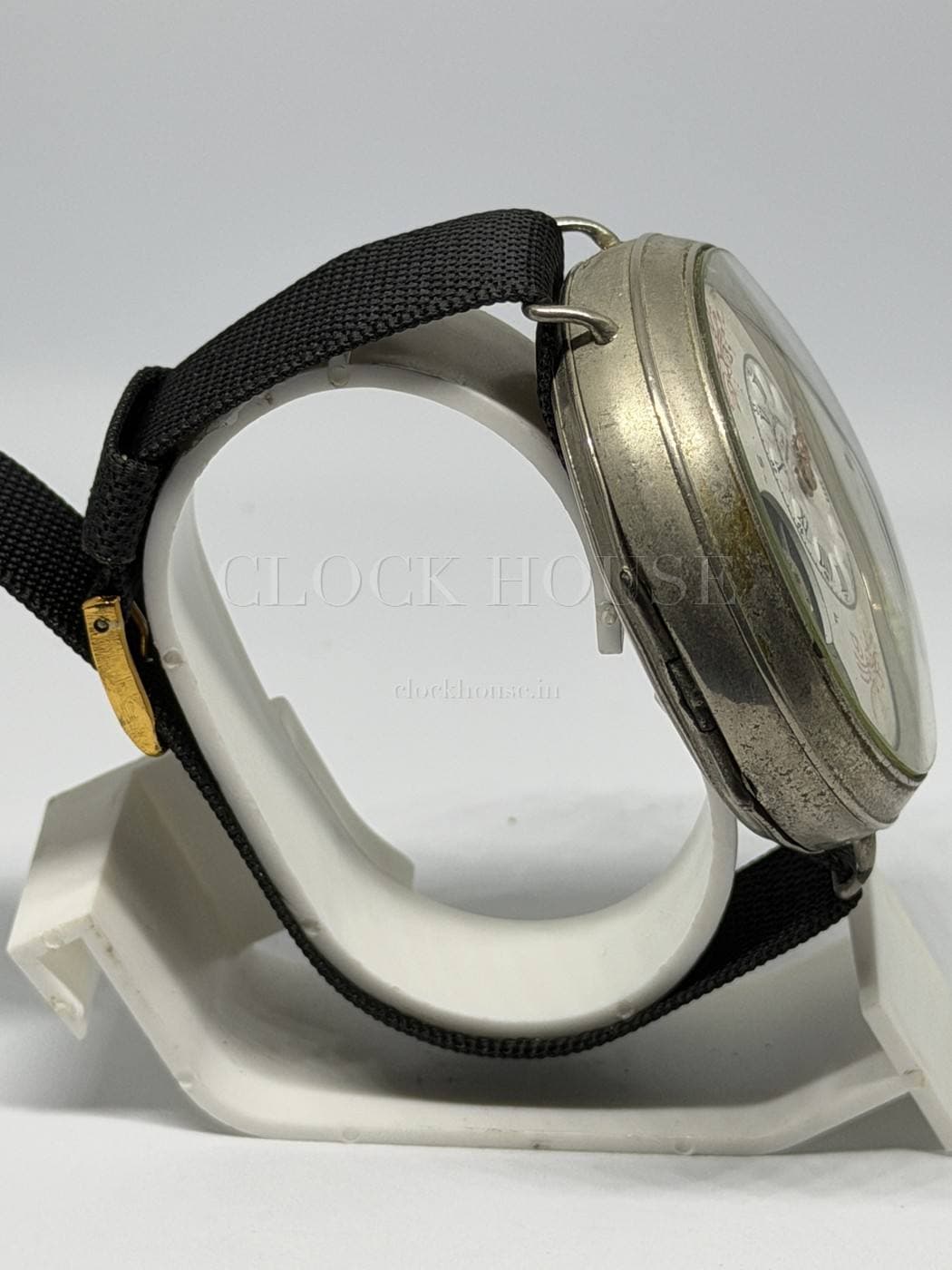 Hebdomas antique 8-day exposed-balance watch, view 5
