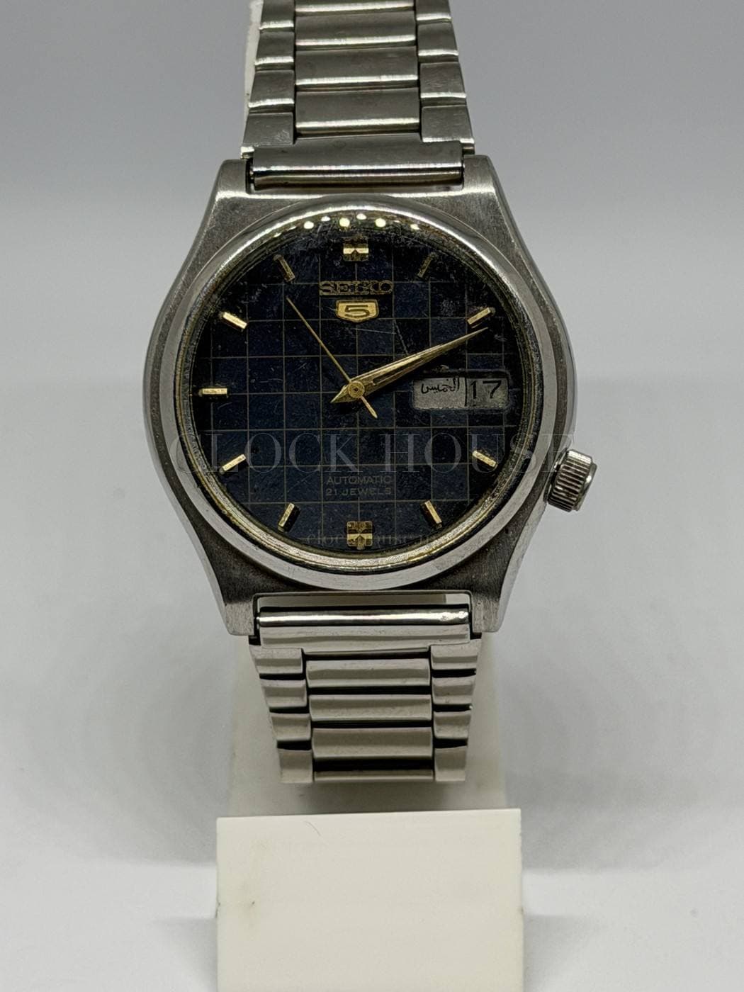 Seiko 5 Blue Waffle Dial