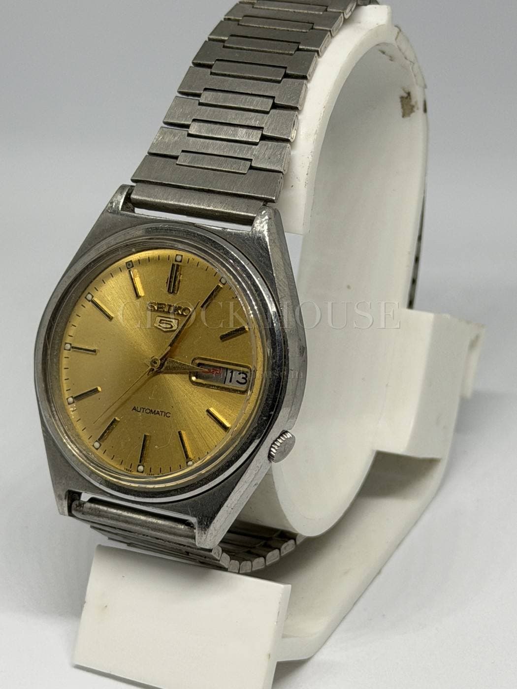 Seiko 5 Gold Day-Date vintage Seiko 5 automatic, view 5