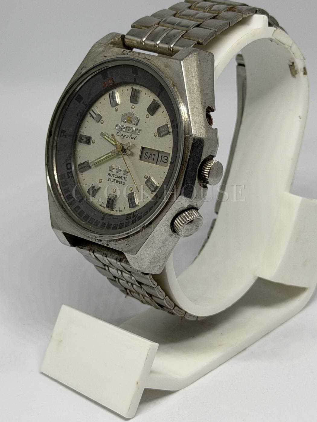 Seiko 5 Silver (Steel Bracelet) vintage Seiko 5 automatic, view 5
