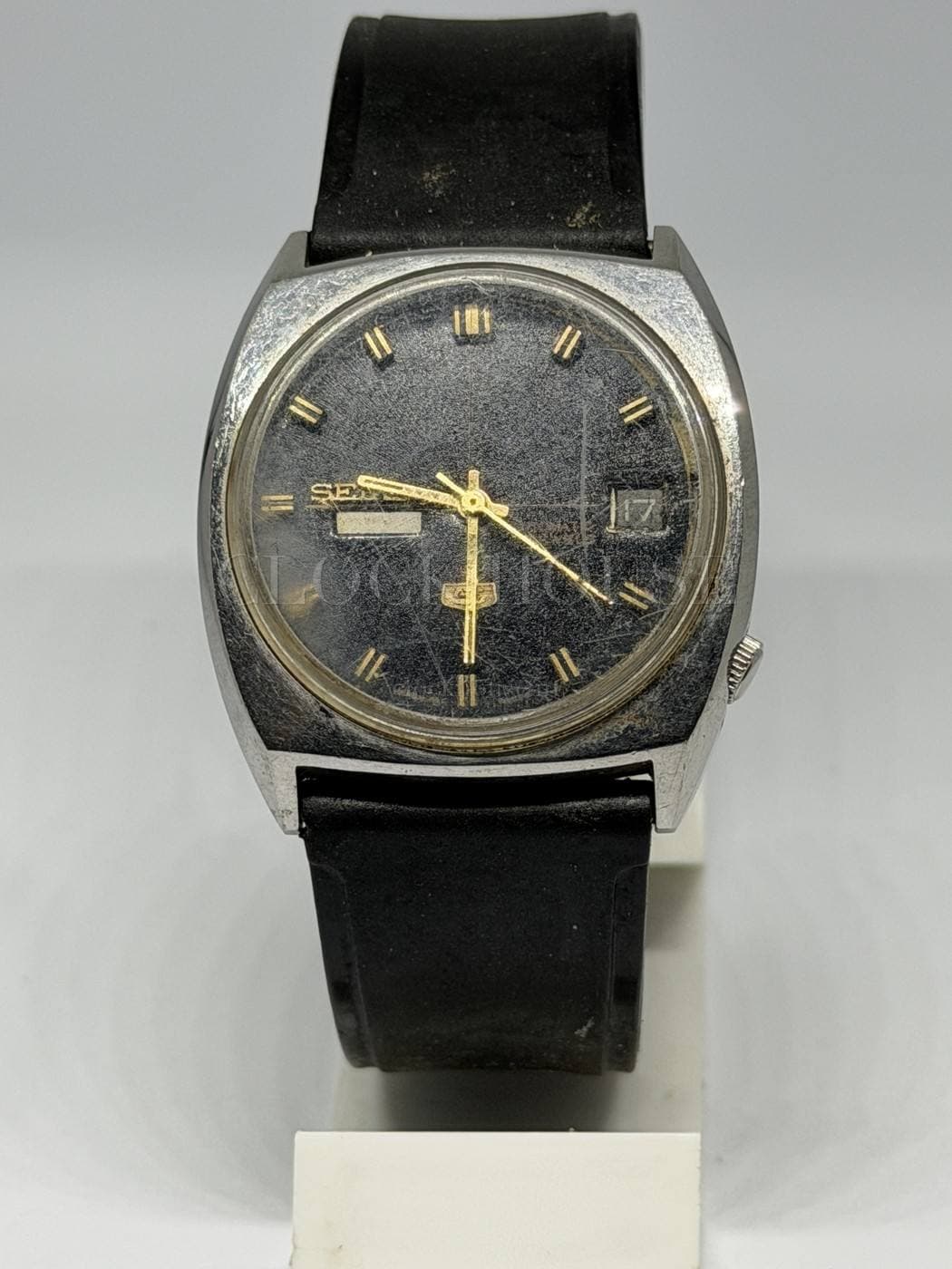 Seiko Automatic (Black Dial, Gilt Hands)