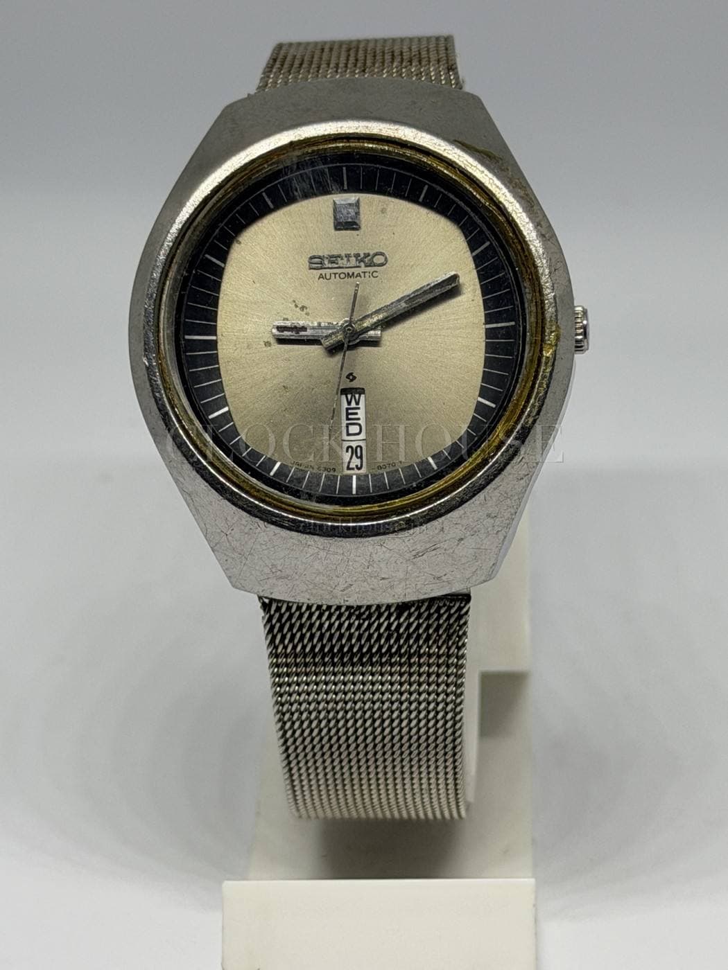 Seiko Automatic (Cream Dial, Mesh)
