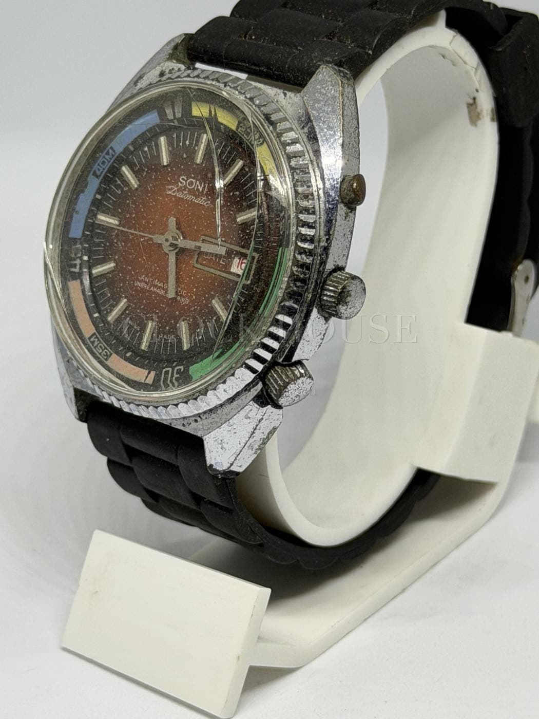 Soni Datomatic vintage Soni watch, view 5