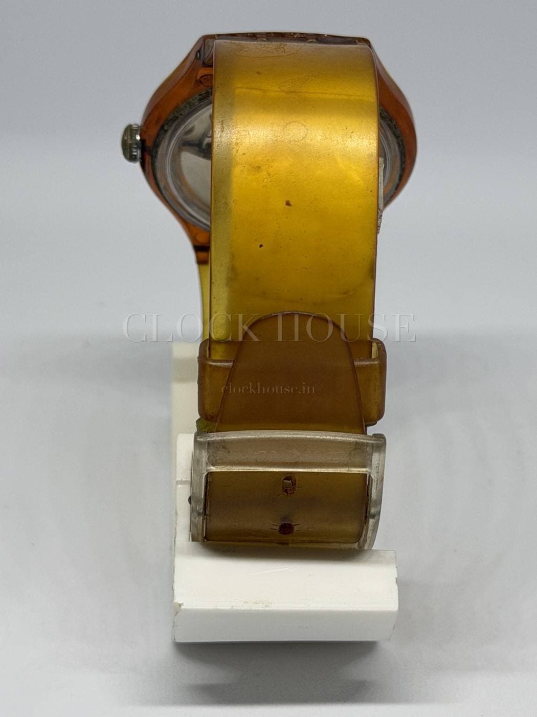 Swatch clear-case Swiss watch, view 4