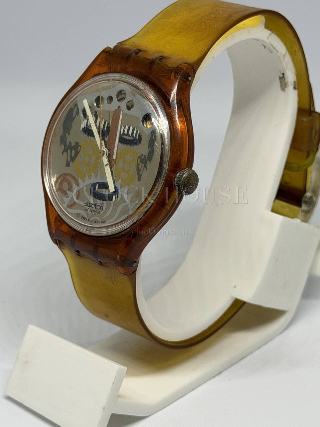 Swatch clear-case Swiss watch, view 6